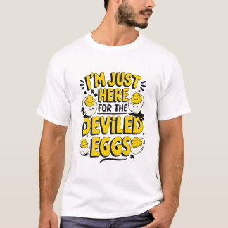 T-shirt "Je suis juste là pour les œufs mimosa drôle de fo