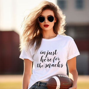 T-shirt Je suis juste là pour les snacks Tee