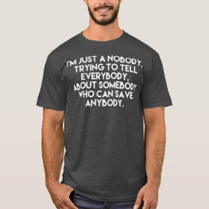T-shirt Je suis juste quelqu'un qui essaie de parler à to
