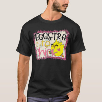 T-shirt Je suis juste si Eggstra amusant Pâques Lover Chi