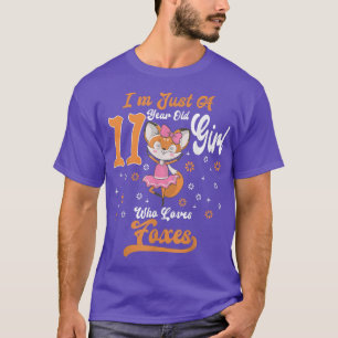 T-shirt Je Suis Juste Une Fille De 11 Ans Qui Aime Les enn