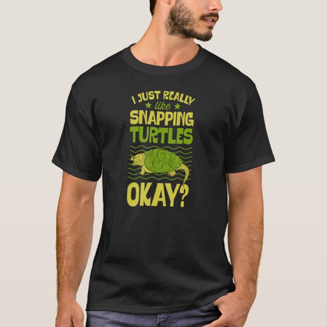 T-shirt Je Suis Juste Vraiment Amateur Des Tortues Terrest (Devant)