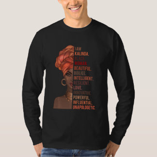 T-shirt Je suis Kalinda Black Woman Histoire Mois 2020 Fie