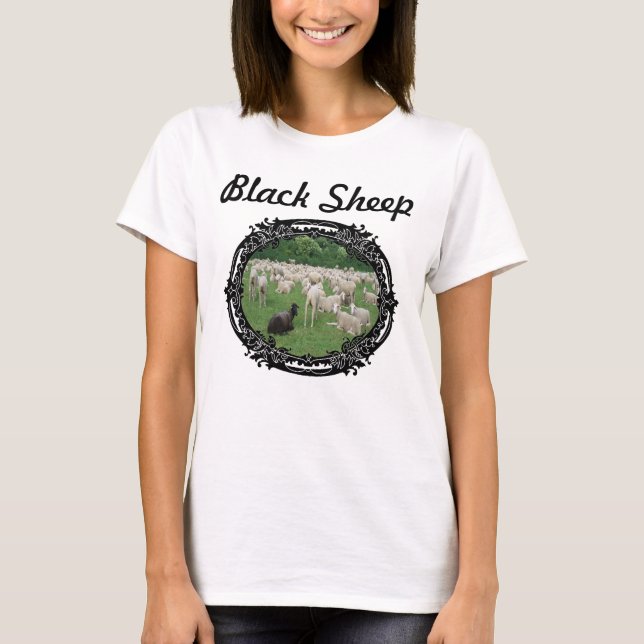 T-shirt Je suis la chemise de moutons noirs (Devant)