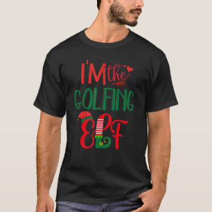 T-shirt Je suis La Famille du Groupe Elf de Golf Christma