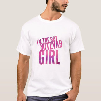 T-shirt Je suis la fille de bat mitzvah