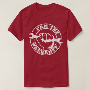 T-shirt Je suis la garantie grand-père mécanicien père