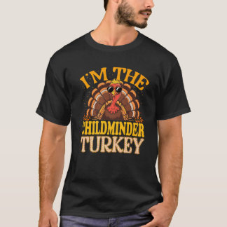 T-shirt Je suis la gardienne des enfants Turquie Thanksgiv