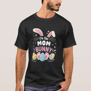 T-shirt Je suis la maman lapin Pâques famille assortie mig