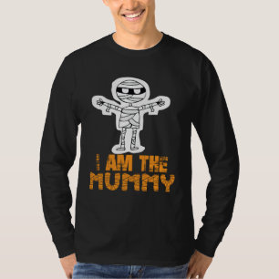 T-shirt Je Suis La Momie Halloween Bonbons Maïs Pleine Lun