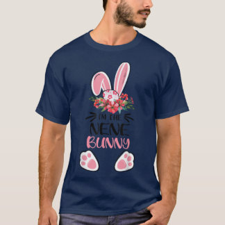 T-shirt Je suis La Nene Bunny mignonne Famille de Pâques J