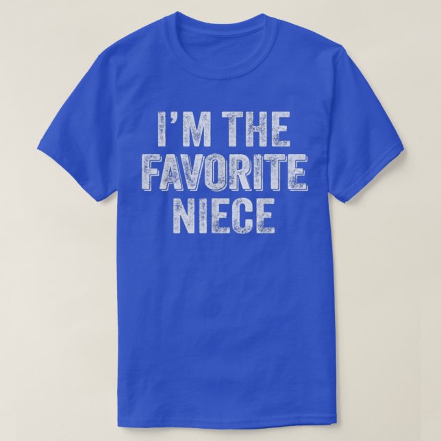 T-shirt Je suis la nièce préférée  (Design devant)