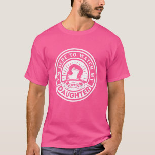 T-shirt Je suis là pour regarder ma Flippin' Faughnast Mam