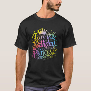 T-shirt Je suis la princesse d'anniversaire Mignonne Arc-e