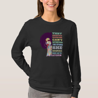 T-shirt Je Suis La Tempête Afro American Pride Black Histo