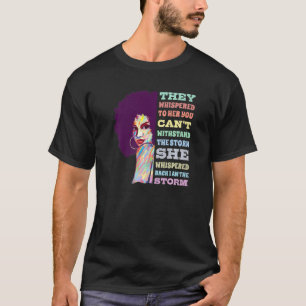 T-shirt Je Suis La Tempête Afro American Pride Black Histo