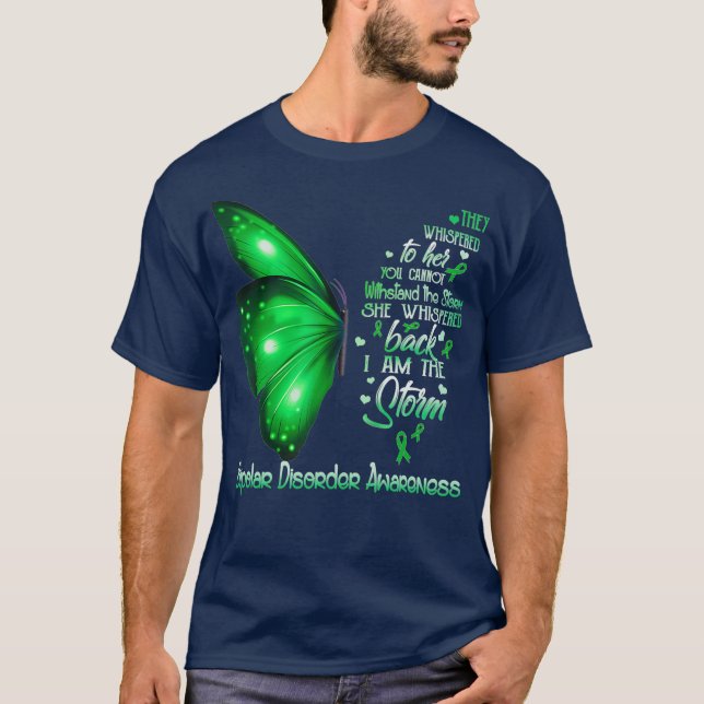T-shirt Je suis la tempête Bipolar Disorder Awareness (Devant)