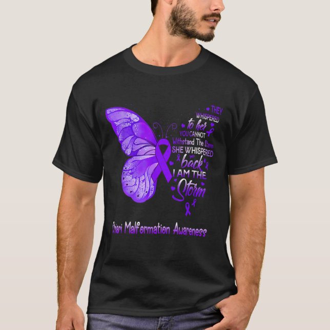 T-shirt Je Suis La Tempête Chiari Malformation Sensibilisa (Devant)