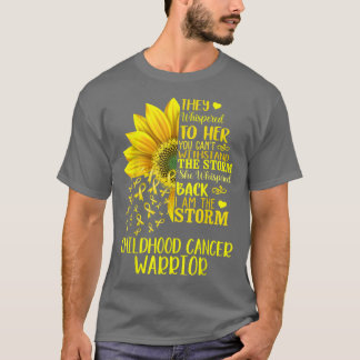 T-shirt Je suis la tempête forte du cancer de l'enfance gu