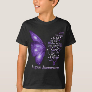 T-shirt Je suis la tempête Lupus Sensibilisation papillon