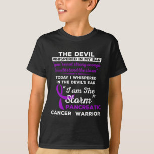 T-shirt Je Suis La Tempête Pancréatique Cancer Guerrier