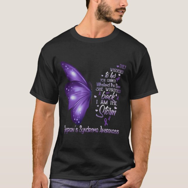 T-shirt Je suis la tempête Sjogren's Syndrome Sensibilisat (Devant)