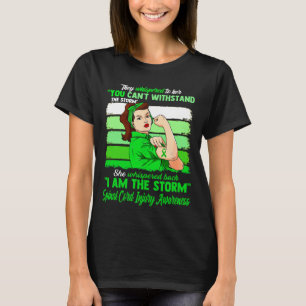 T-shirt Je suis la tempête SPINAL CORD DOMMAGE SENSIBILISA