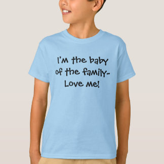 T-shirt Je suis le bébé du famille-Amour je !
