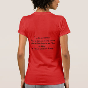 T-shirt Je suis le bon berger ; Je connais mes moutons