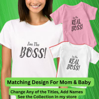 Je suis le BOSS ! Matching Maman Baby, Ladies T-sh