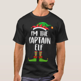 T-shirt Je suis Le Capitaine Elf Matching Famille Noël