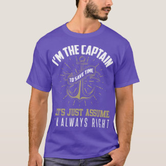 T-shirt Je Suis Le Capitaine Pour Économiser Du Temps Supp