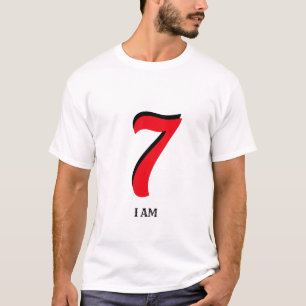 T-shirt Je suis le chanceux sept modifiable