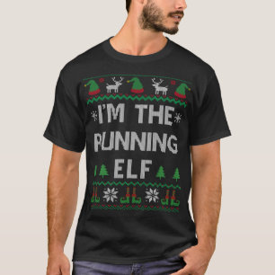 T-shirt Je suis le coureur du marathon Elf Runner Noël lai