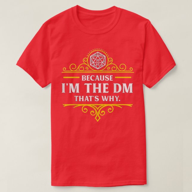 T-shirt Je suis le Dm Les larmes de mon joueur MDN pour le (Design devant)