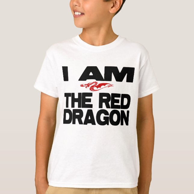T-shirt Je suis le dragon rouge (Devant)