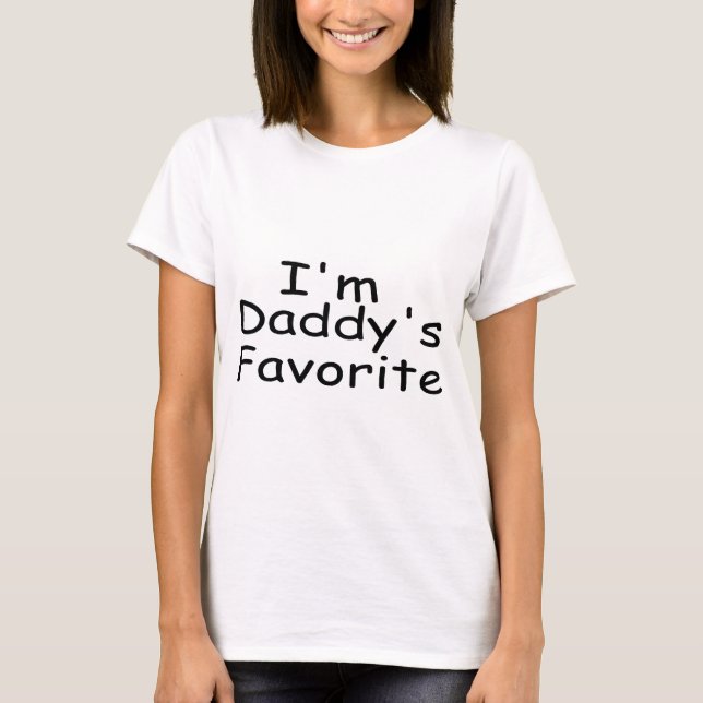 T-shirt Je suis le favori du papa (Devant)