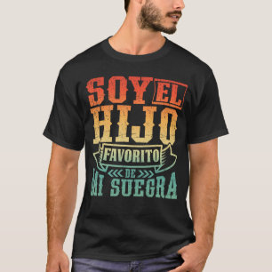 T-shirt Je suis le fils préféré de ma belle-mère en espagn