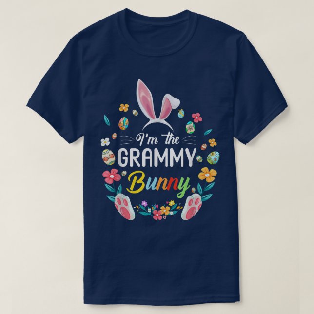 T-shirt Je suis Le Grand Mamé Bunny Matching Famille Easte (Design devant)