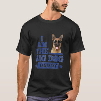 T-shirt Je Suis Le Gros Papa Chien Berger Allemand Joyeux 