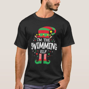 T-shirt Je suis le groupe de famille Elf de natation qui c