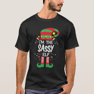 T-shirt Je suis le groupe familial Sassy Elf qui correspon