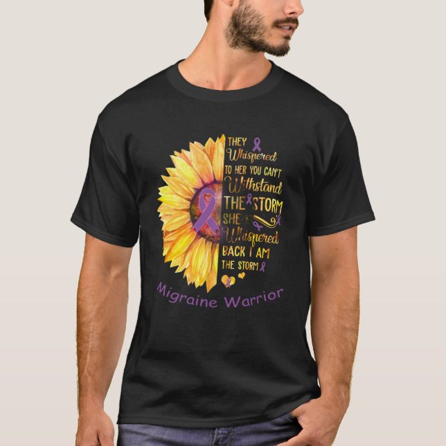 T-shirt Je suis le guerrier de Storm Migraine (Devant)
