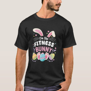 T-shirt Je suis le lapin de fitness mignon Pâques famille