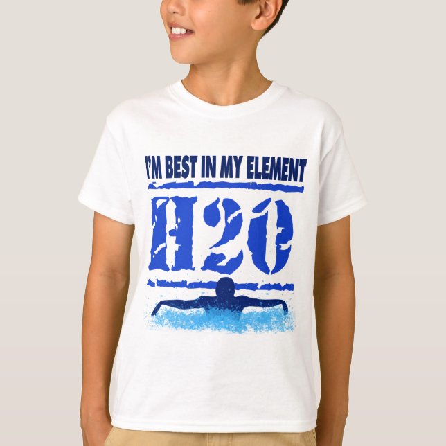 T-shirt Je suis LE MEILLEUR DANS MON ÉLÉMENT - H2O (Devant)