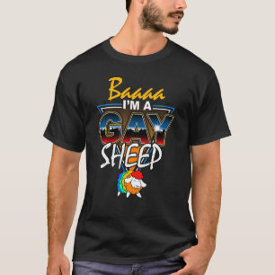 T-shirt Je suis le mouton arc-en-ciel de la famille 1