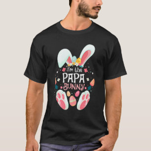 T-shirt Je suis le Papa Bunny Matching Family Pâques Party