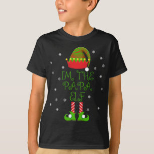 T-shirt Je suis le Papa Elf Funny Group Famille Noël