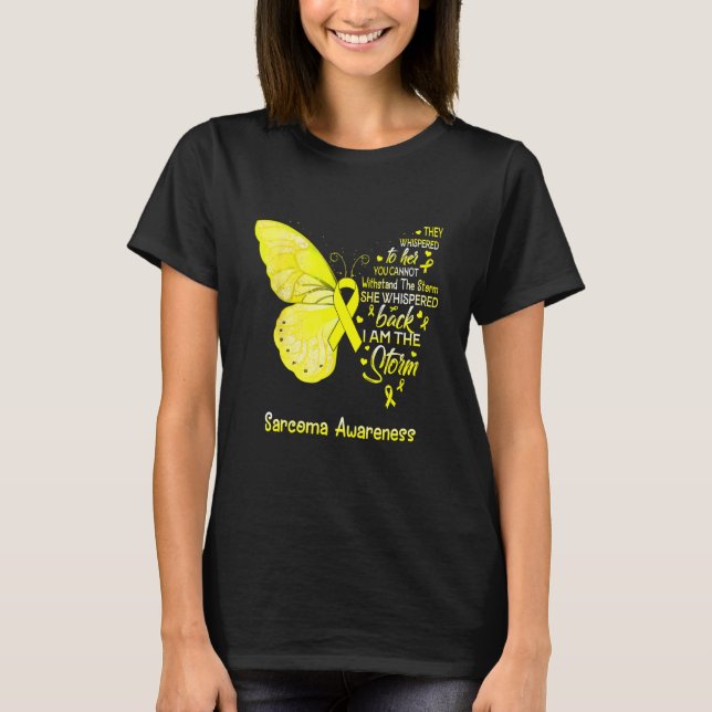 T-shirt Je Suis Le Papillon De Sensibilisation À La Tempêt (Devant)