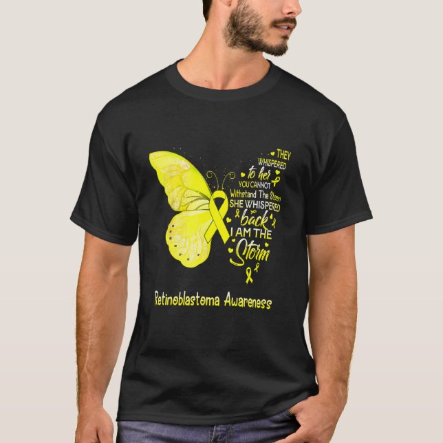 T-shirt Je Suis Le Papillon De Sensibilisation À La Tempêt (Devant)